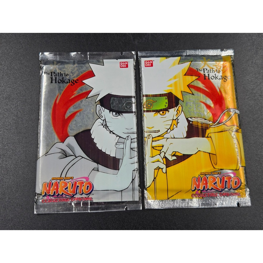 2x Naruto CCG Path to Hokage Booster Packs Bandai Shonen Jump 2006 Sealed